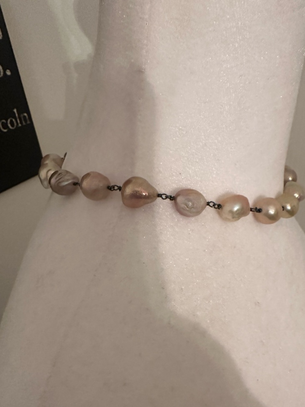 Goldie Lew Cultured Pearl Necklace - Pink Pearl Strand - Picture 7 of 12